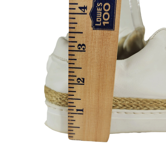 Steve‎ Madden Womens Espadrille Sneakers sz 7 Dasher White Beige Slip On Low Top - Picture 12 of 12